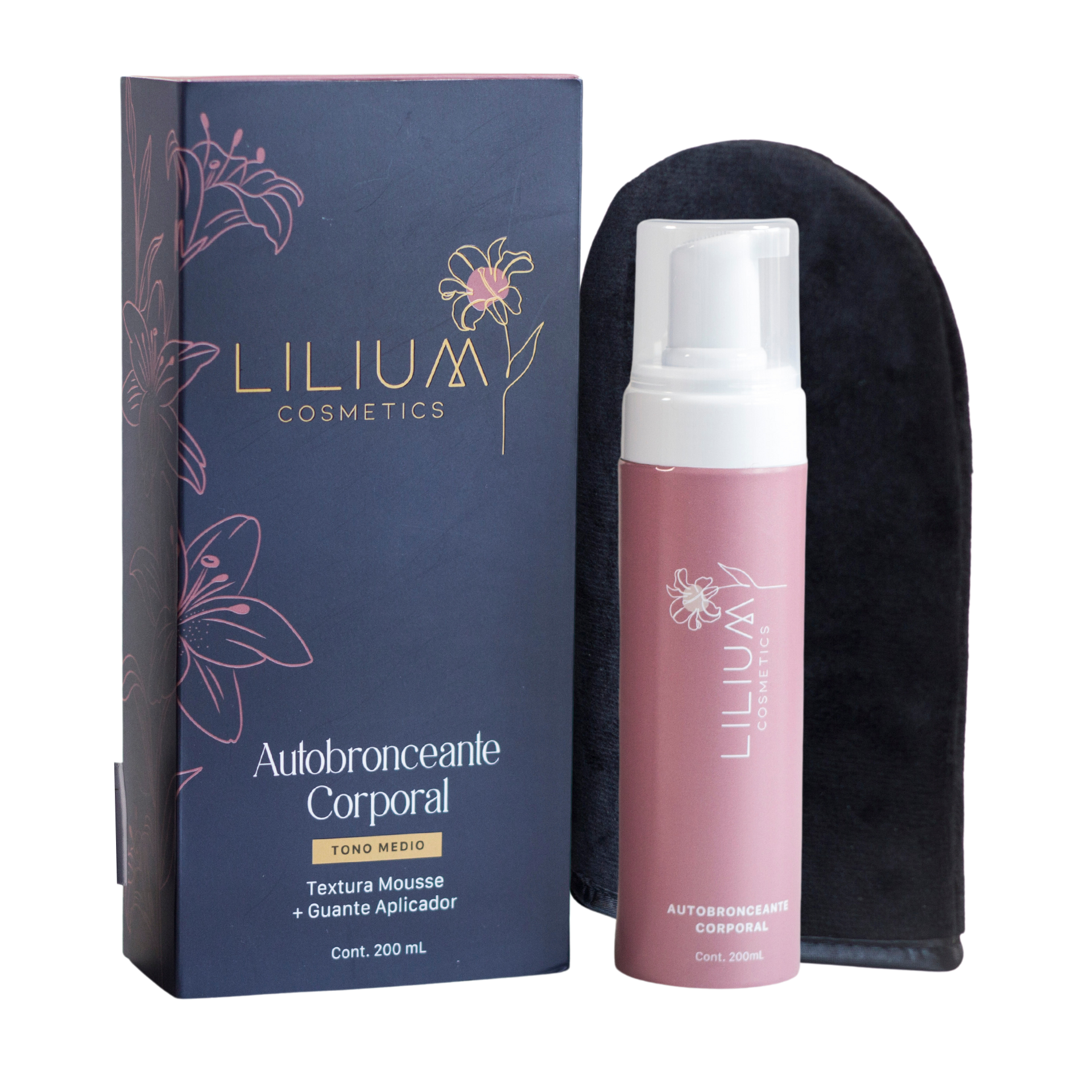 Lilium Autobronceante Facial y Corporal hidratante todo tipo de piel incluso sensible con antioxidantes y vitamina E- Tono universal