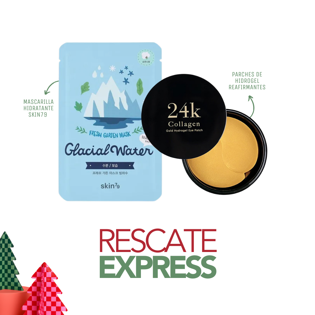 Set Rescate Express - Mascarillas hidratantes contorno de ojos y rostro
