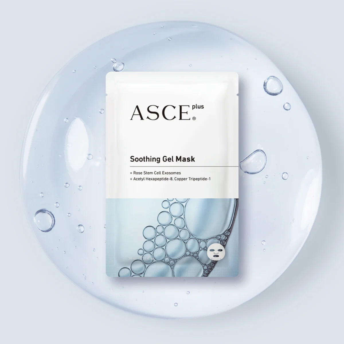 ASCE Plus Soothing Gel Mask - Mascarilla facial refrescante y calmante que contiene exosomas