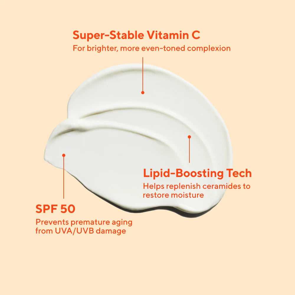 Superactive Moisturizer SPF 50: Brightening - Hidratante Facial con Vitamina C SPF 50 | Ilumina y Protege