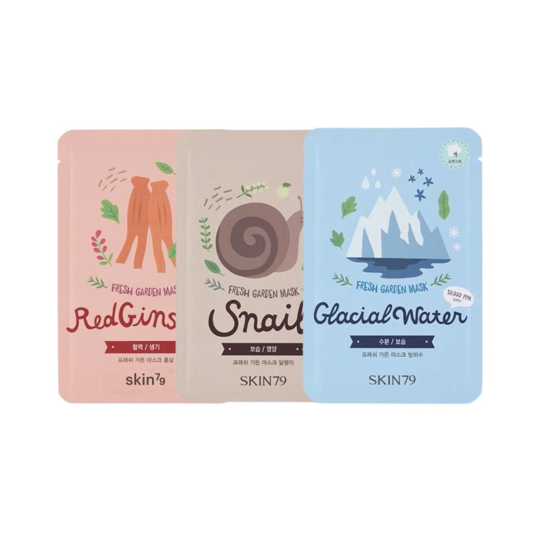 Pack x3 Mascarillas Hidratantes SKIN79 - Hidratación y Nutrición