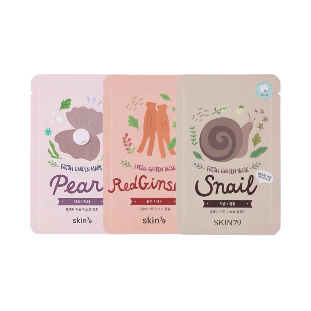 Pack x3 Mascarillas Hidratantes SKIN79 - Hidratación y Nutrición