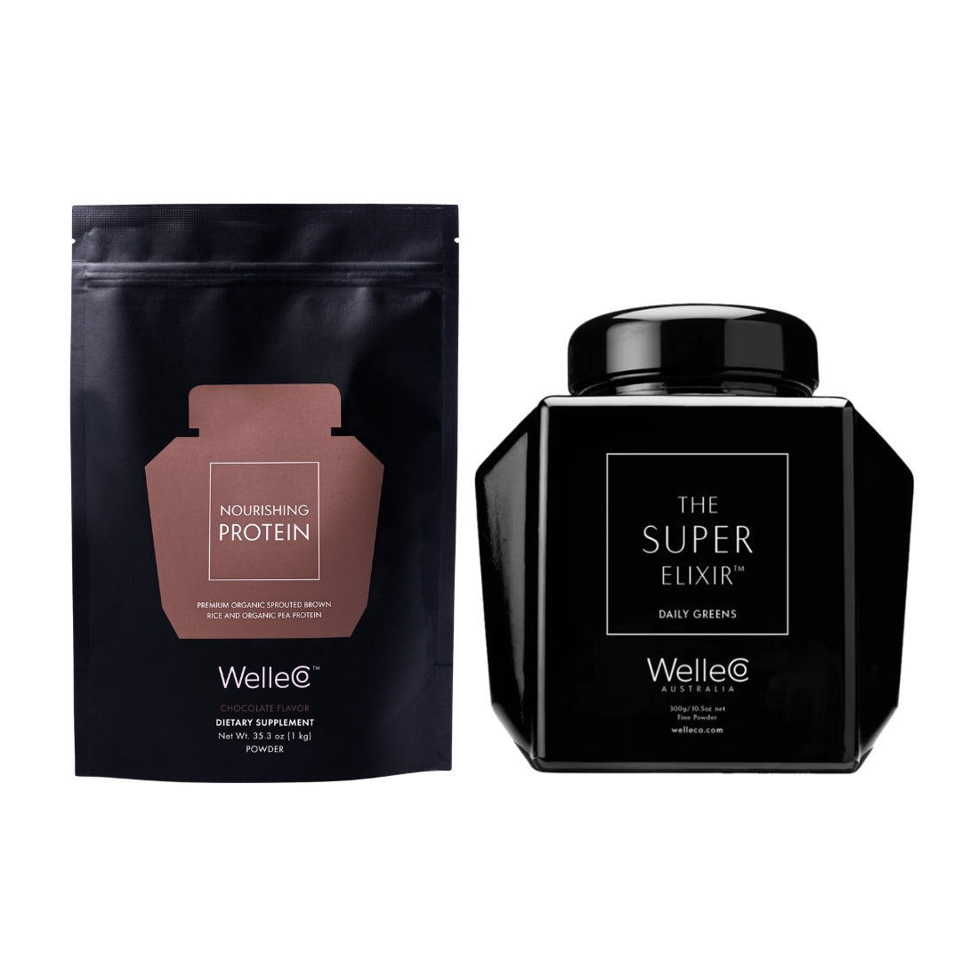 Pack de Proteína Post Deporte Chocolate 1kg + Envase de Vidrio Reutilizable