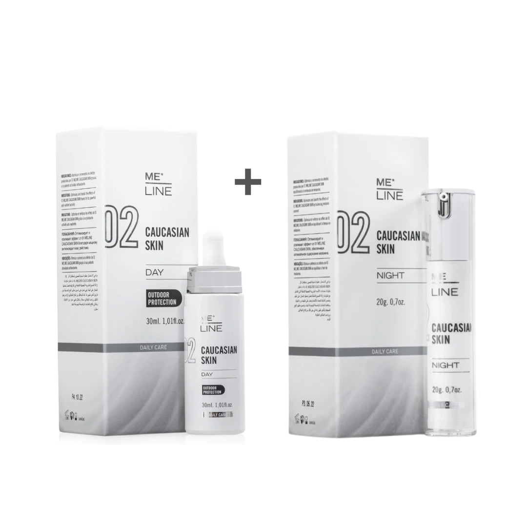 Rutina para tratar manchas/ Melasma Me Line Caucasian Day & Night - Para pieles claras fototipos I-IV ★ BEST UP ★