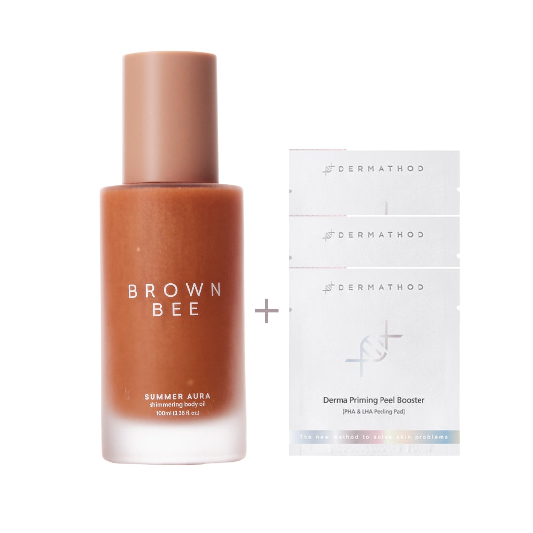 Pack Glow Pre-Evento Cara y Cuerpo - Iluminador Corporal con Brillo y Pétalos que tratan e iluminan tu rostro