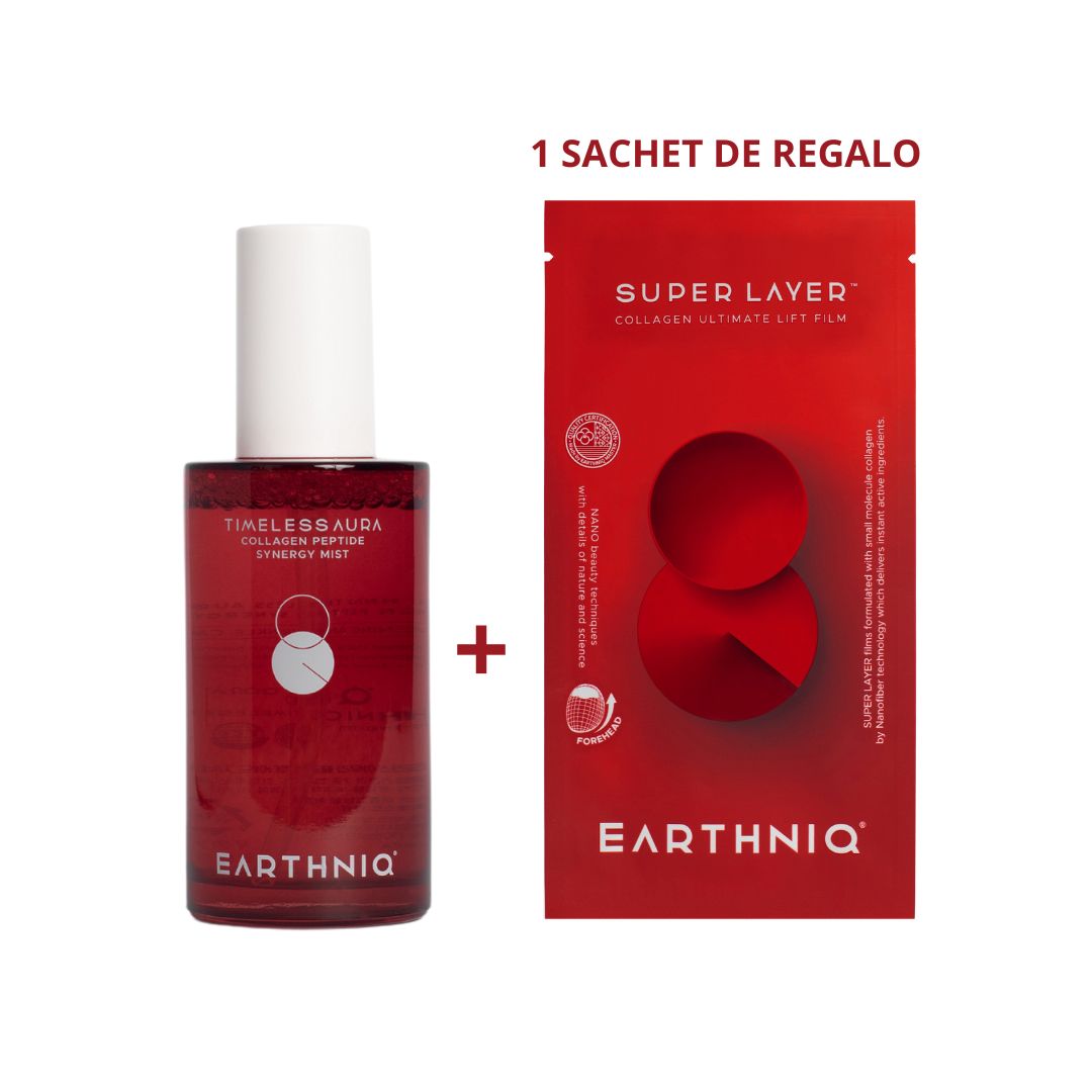 Bruma Facial + 1 Sachet de Parches de REGALO - Bruma Rejuvenecedora e Hidratante con PÉPTIDOS