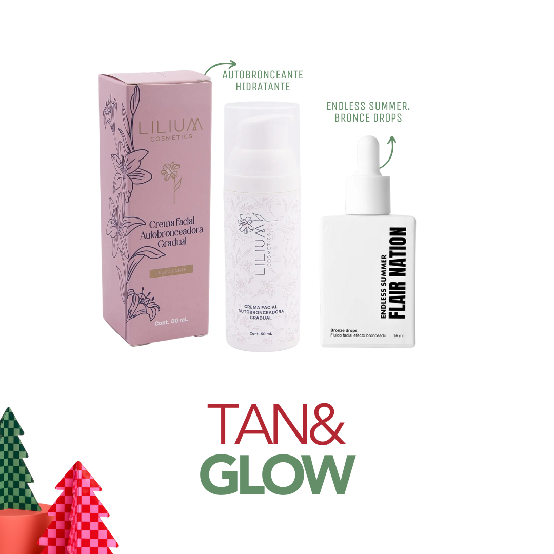 Set Tan & Glow - Hidratación, Bronceado y Glow en un solo pack