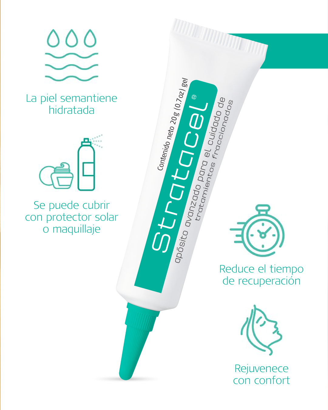 Stratacel - Gel Reparador Post Procedimiento | Cuidado Post Láser