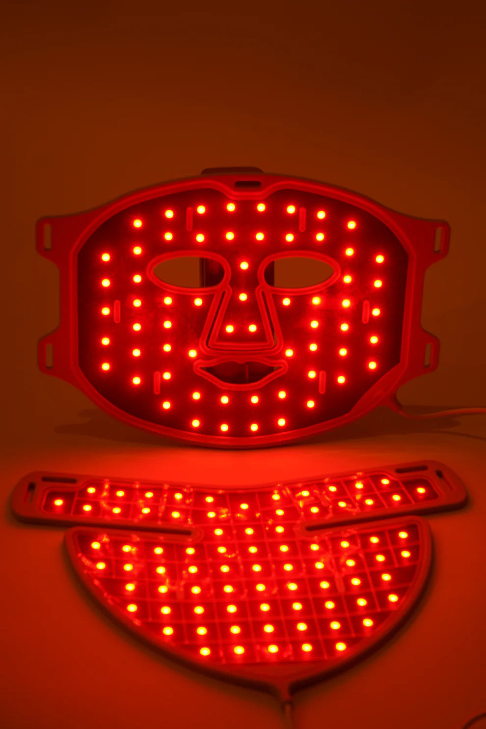 Pack de máscara cara y cuello LED Luz Roja e Infrarroja - Antienvejecimiento, Colágeno, Firmeza y Luminosidad