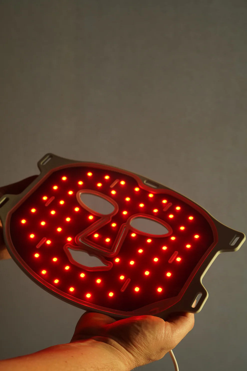 RiviaLux Máscara Facial LED Luz Roja e Infrarroja - Antienvejecimiento, Colágeno, Firmeza y Luminosidad