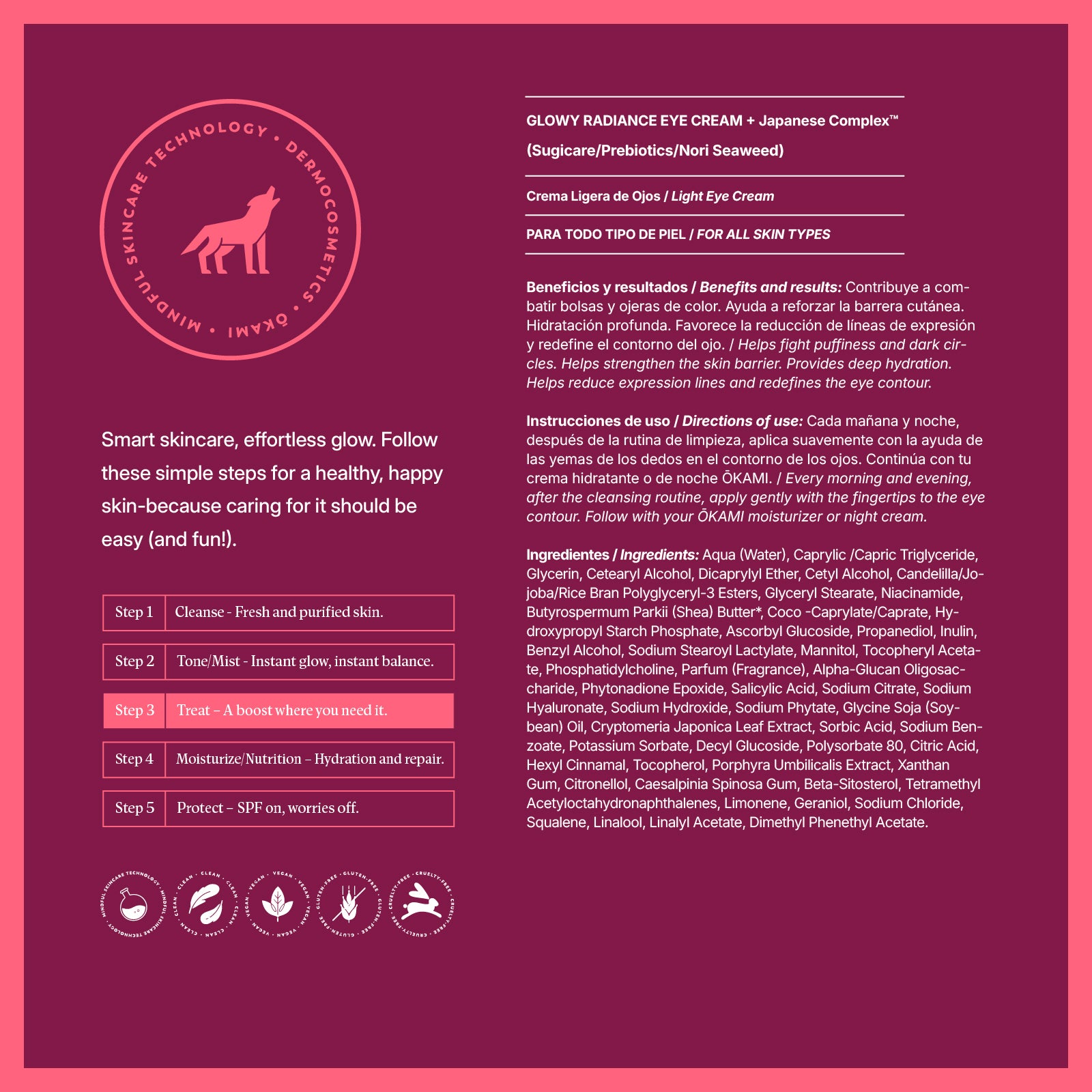 Glowy Radiance Eye Cream - Paso 4 Contorno de ojos