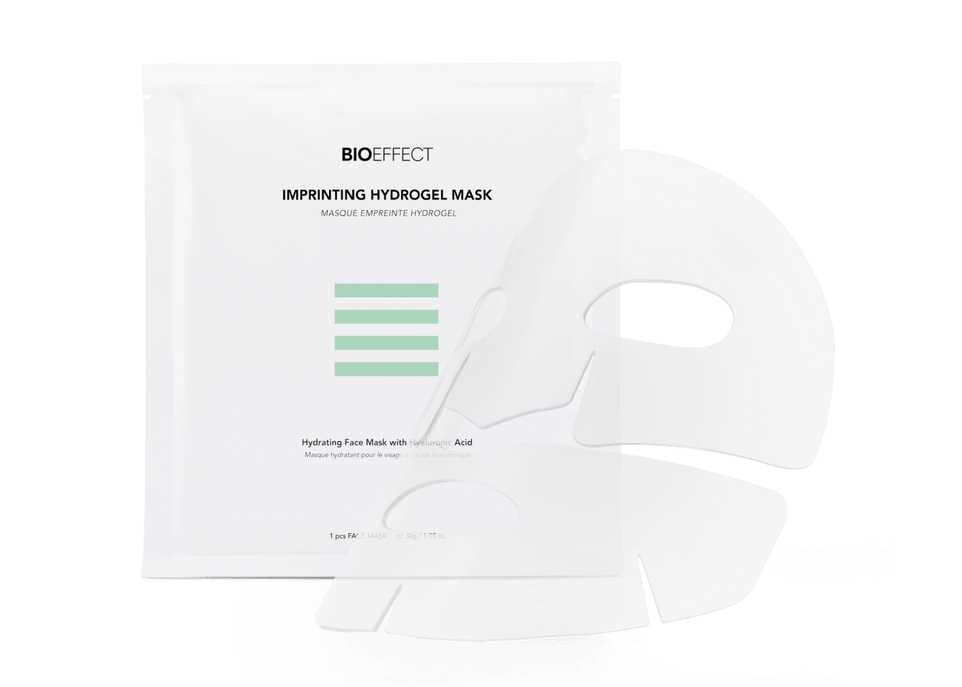 Bioeffect Imprinting Hydrogel Mask Caja - Mascarilla de hidrogel de ácido hialurónico