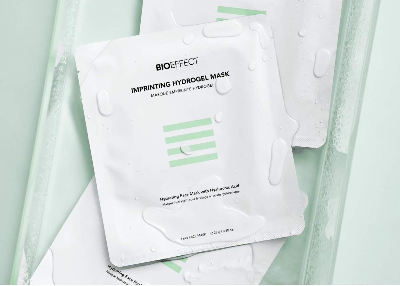 Bioeffect Imprinting Hydrogel Mask Caja - Mascarilla de hidrogel de ácido hialurónico