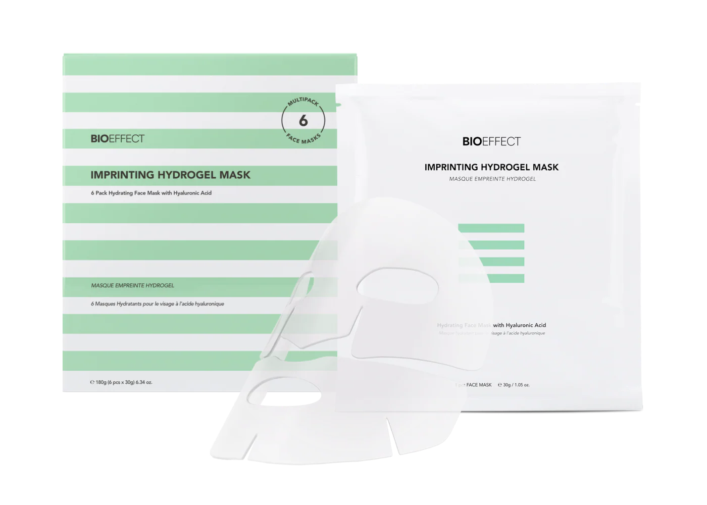 Bioeffect Imprinting Hydrogel Mask Caja - Mascarilla de hidrogel de ácido hialurónico