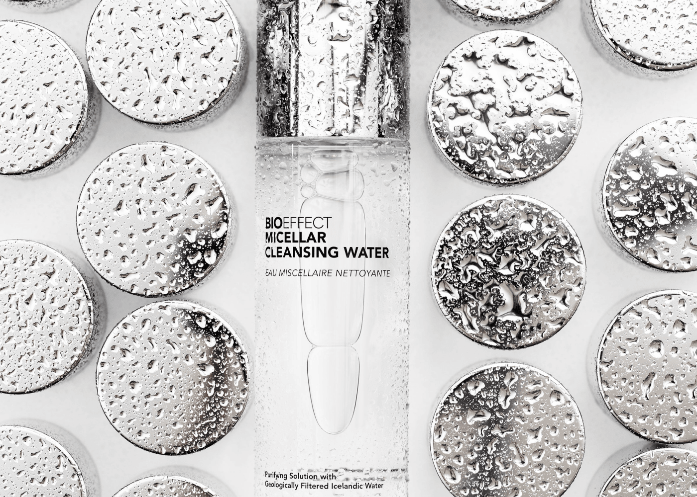 Bioeffect Micellar Cleansing Water 200 mL - Agua Micelar Limpiadora Hidratante Sin Aceite que elimina la grasa, el maquillaje y las impurezas sin resecar la piel