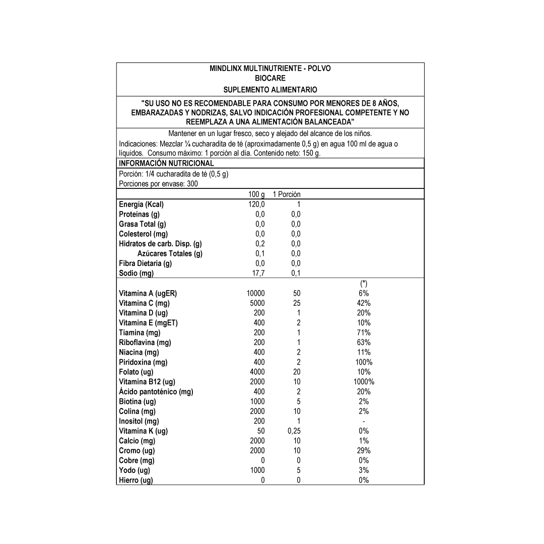 Mindlinx® Probiótico en polvo - con Glutamina