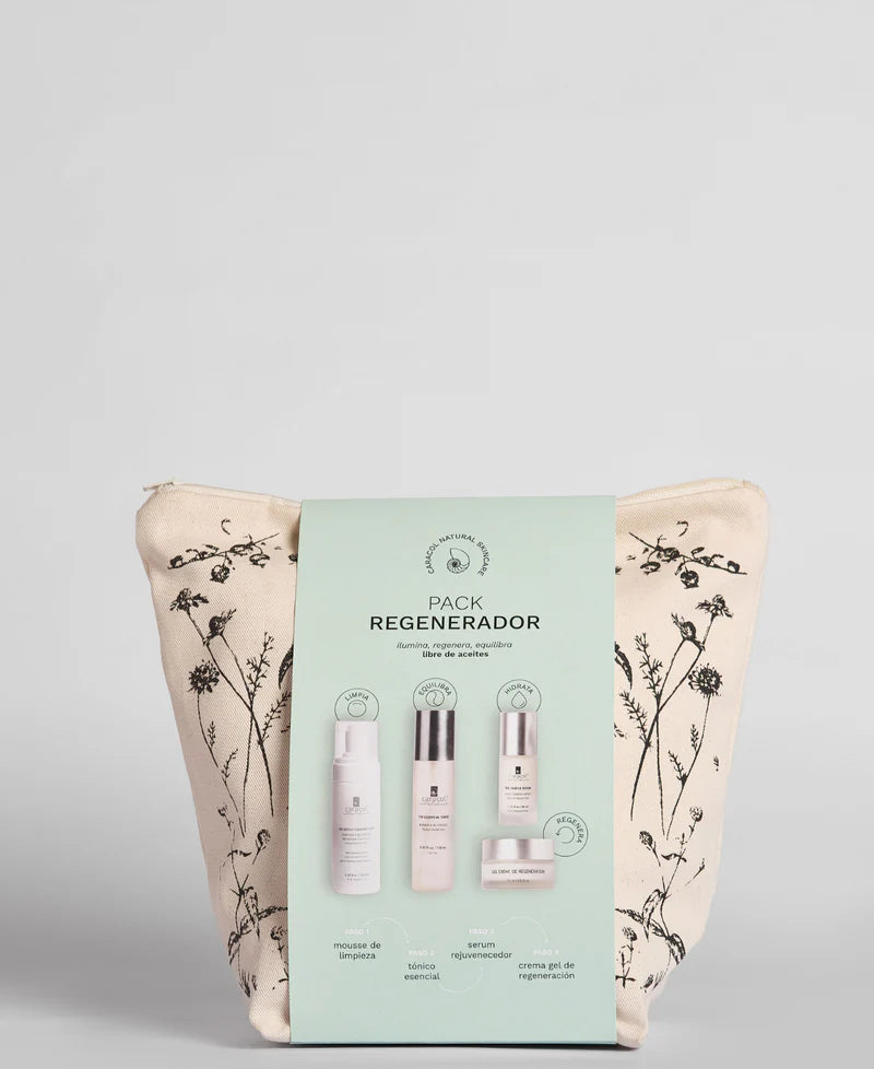 Pack Regenerador Rutina Pieles Mixtas a Grasas / Ilumina, regenera y equilibra