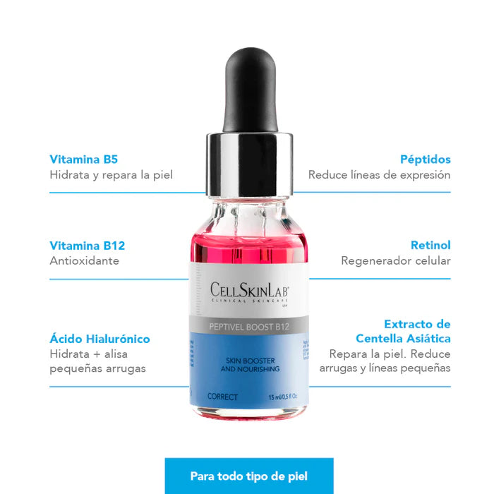 Peptivel Boost B12 15ml / Serum Antiedad