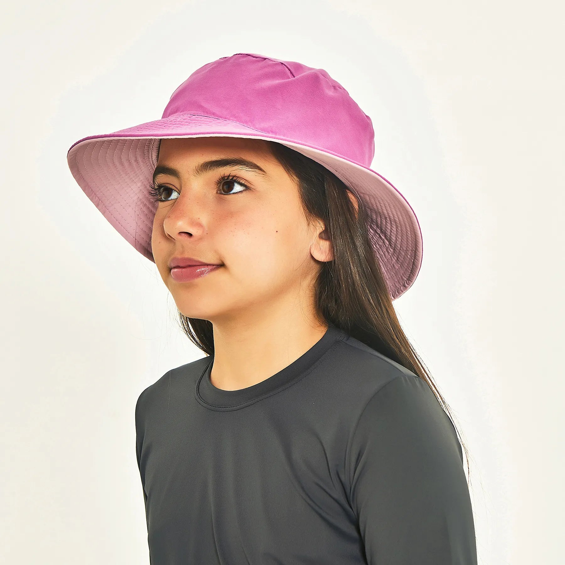 Sombrero California Kids Reversible ROSA - Protección permanente FPU50+