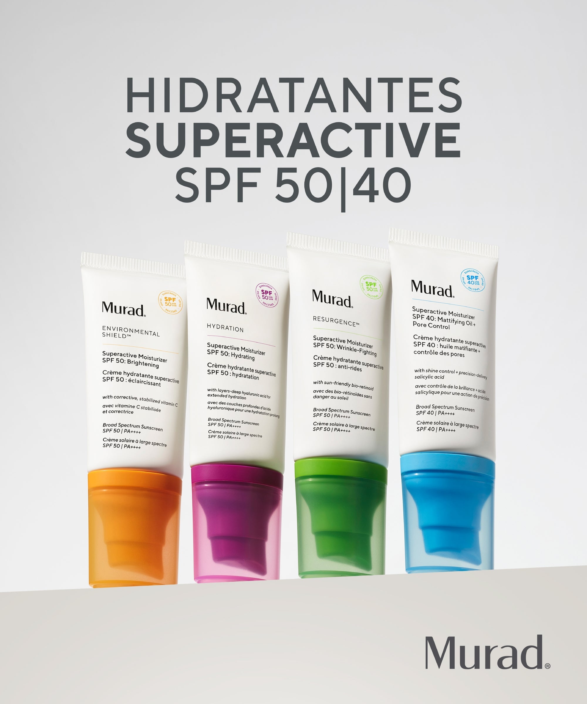 SUPERACTIVE MOISTURIZER SPF 50: HYDRATING / Crema que otorga hidratación profunda, refuerza barrera cutánea y protege del sol con protección física.