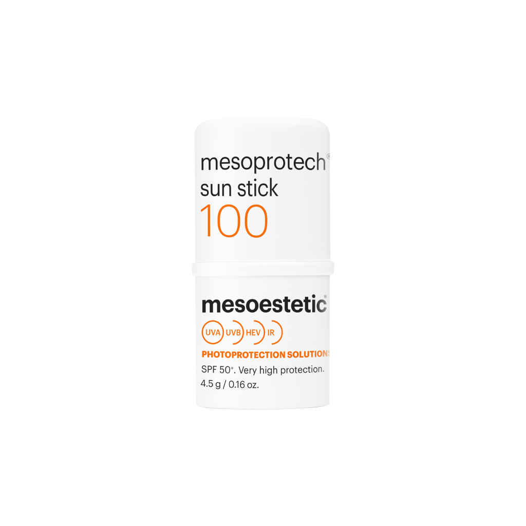Mesoprotech Sun Stick SPF 50+ - Bloqueador en barra SPF50+ Resistente al Agua | Protección para Ojos, Labios, Cicatrices y Manchas