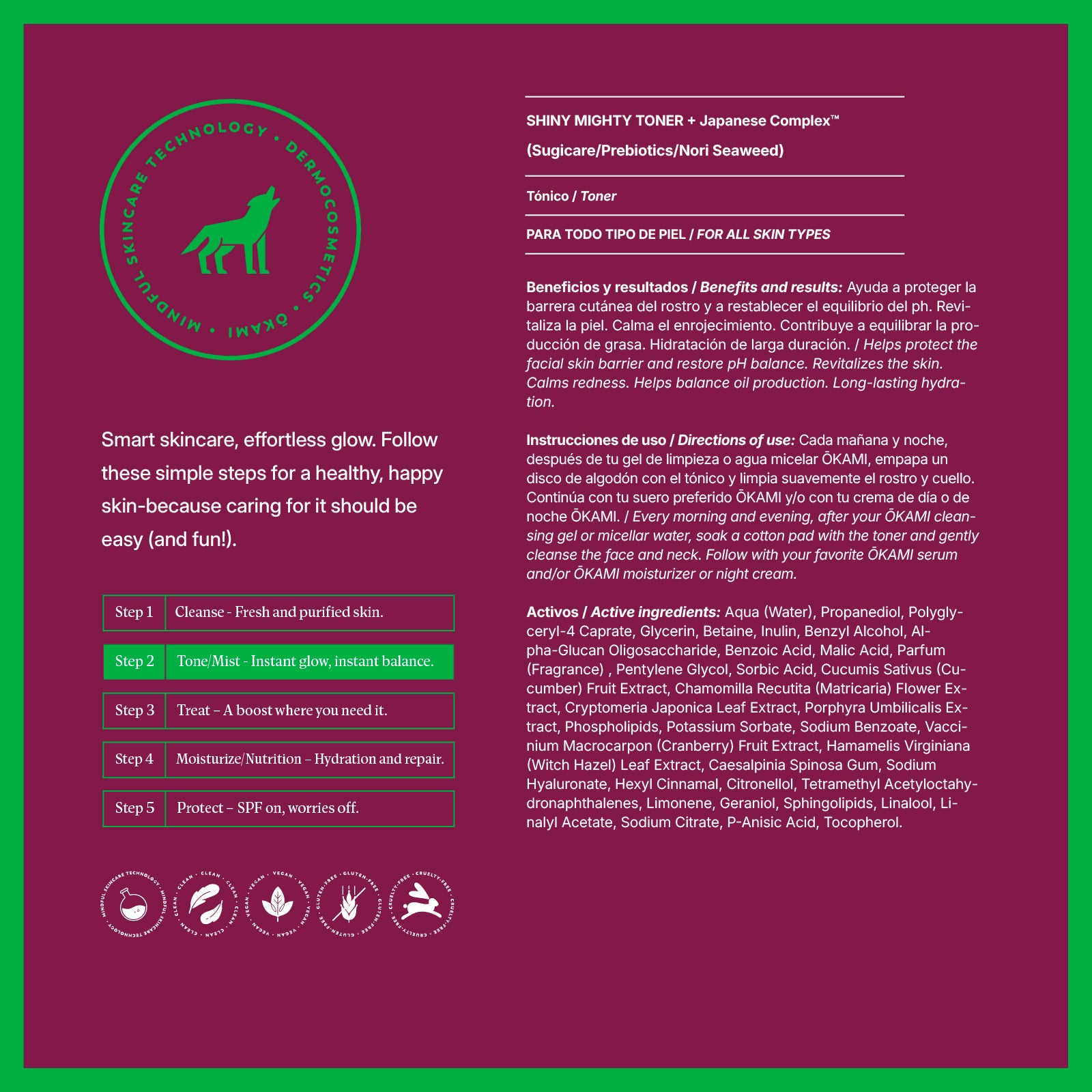 Shiny Mighty Toner - Paso 2 Tónico