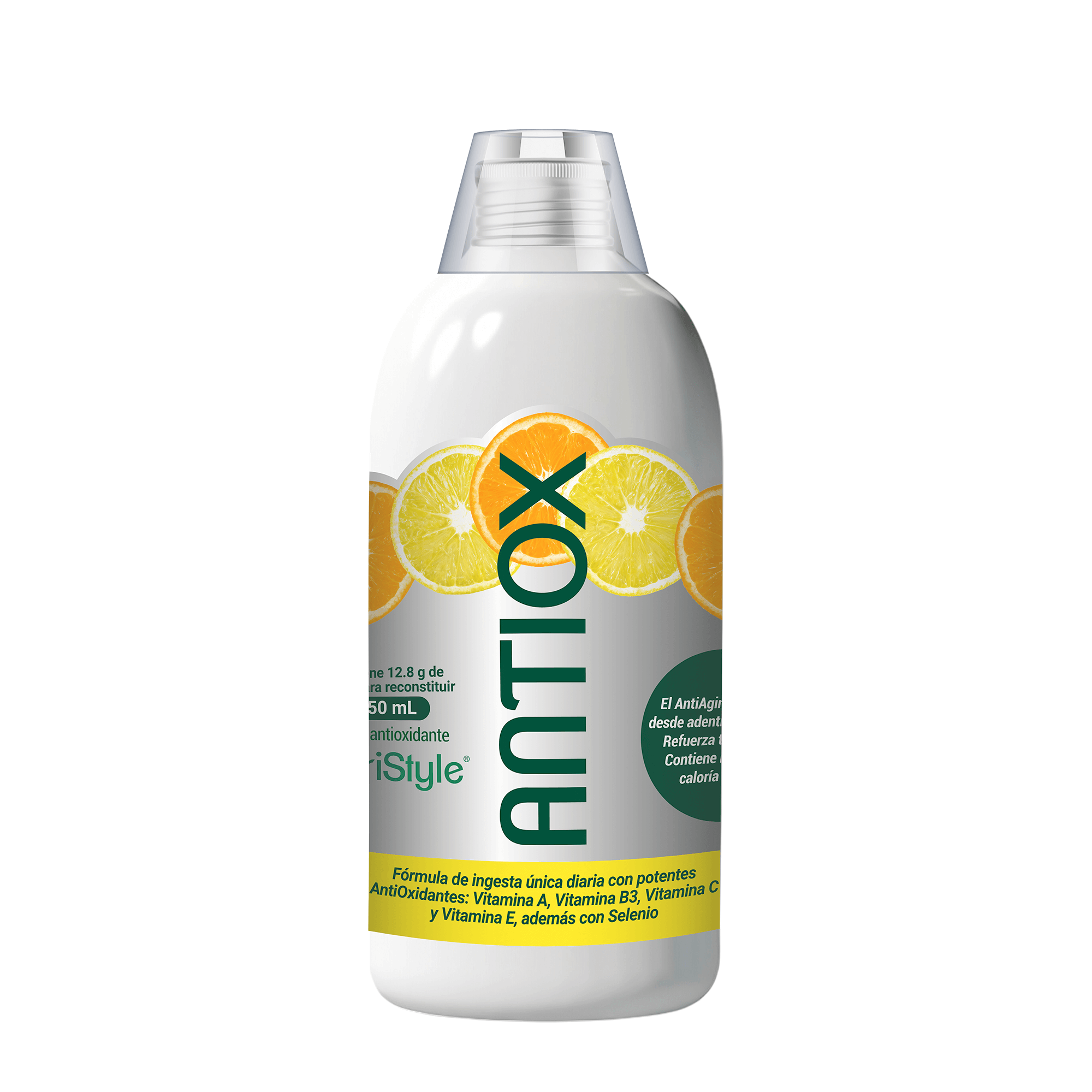 Antiox / Suplemento Antioxidante Líquido Vía Oral / Rejuvenece, evita caída pelo, Hidrata, Da Brillo