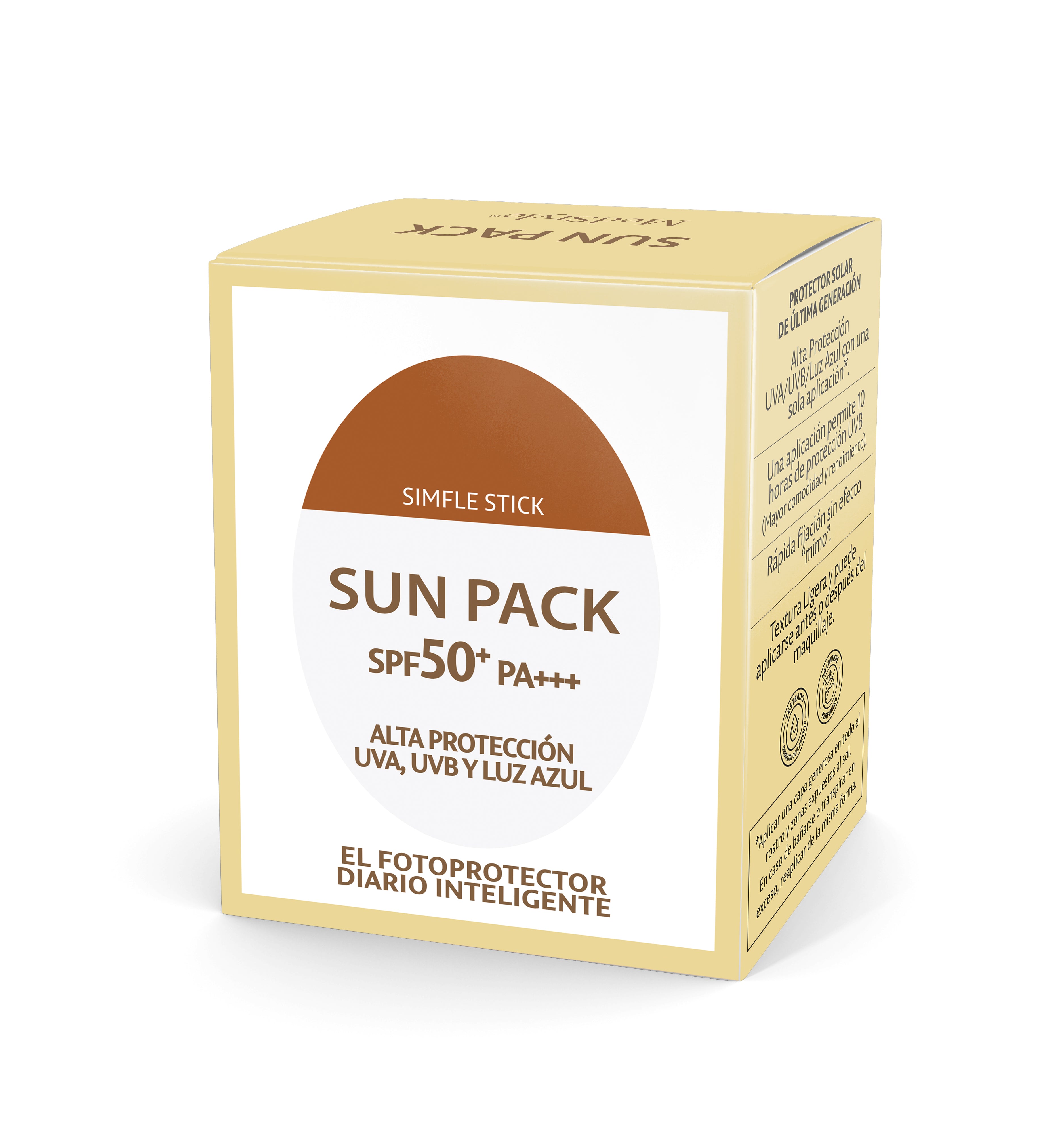SUN PACK / Protector solar de biocelulosa SPF 50 +++ que te protege 10 horas