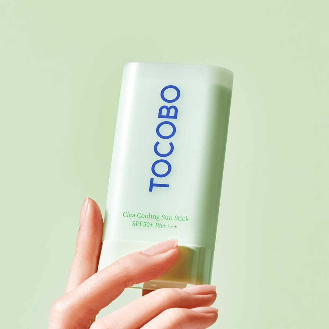 Tocobo Cica Cooling Sun Stick SPF50+ PA++++ - Protector Solar En Barra Calmante con centella asiática | Alivia la irritación