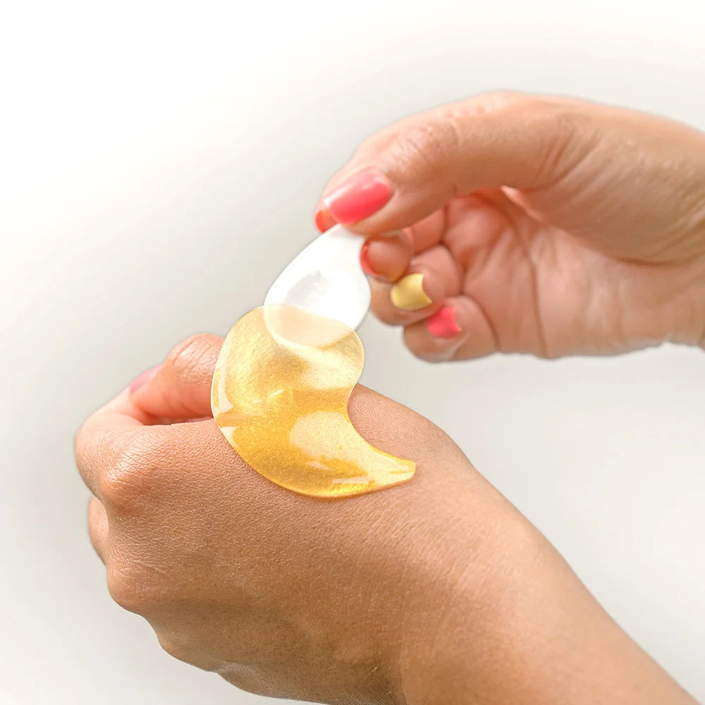 24K Hyaluronic Acid Gold Hydrogel Eye Patch - Parches de ojos y zona nasogeniano hidratante y revitalizante