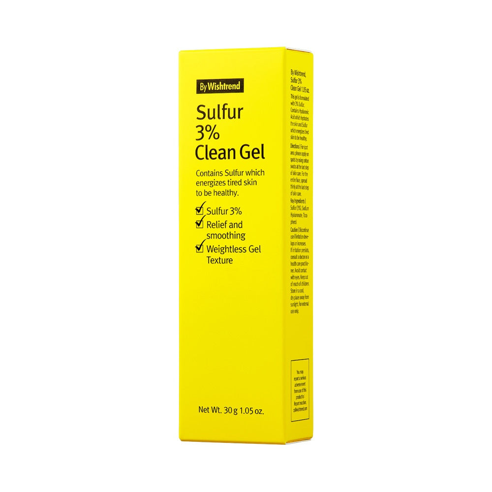 Sulfur 3% Clean Gel / Gel Puntual para tratamiento de brotes de acné