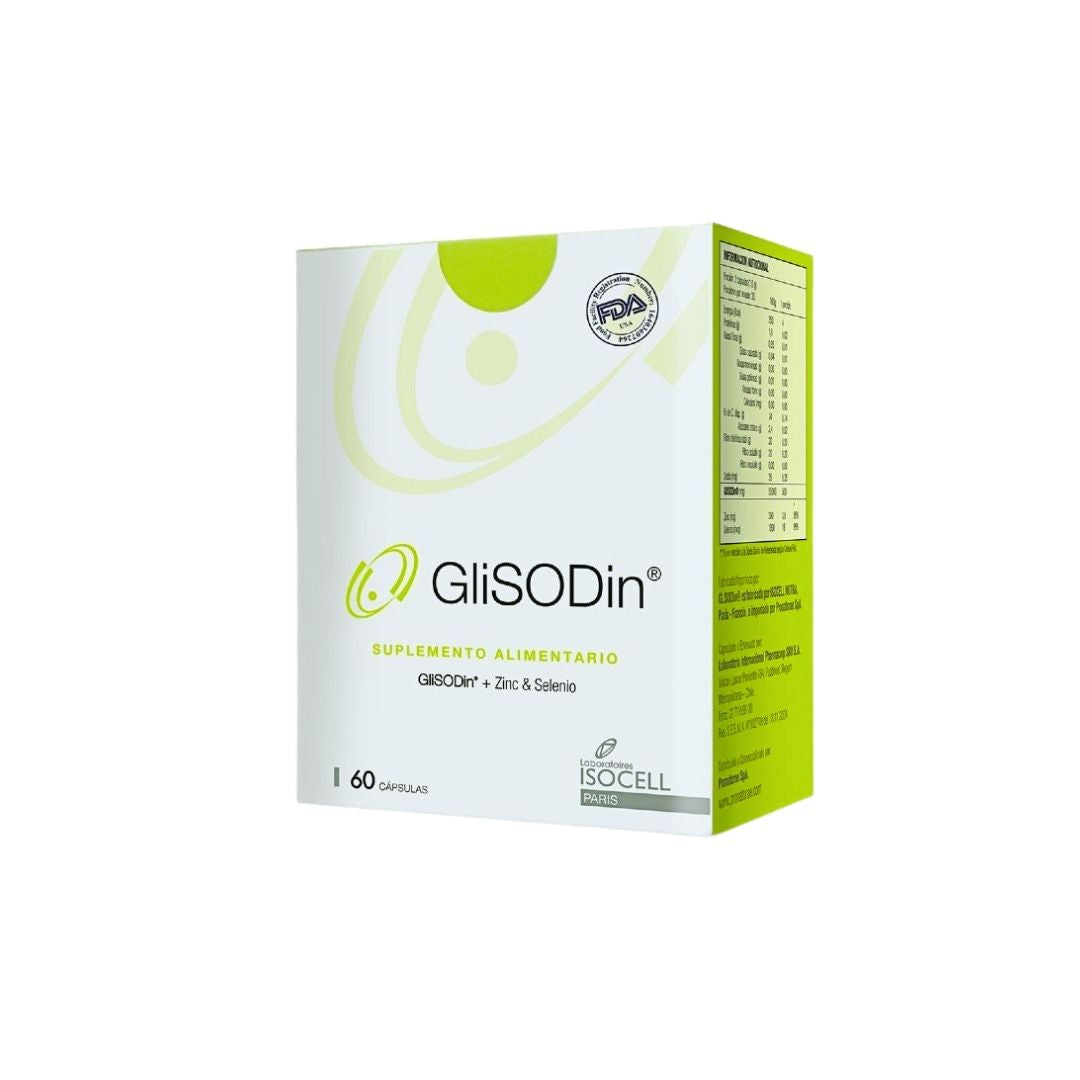 GliSODin Antioxidante Sistémico - Rejuvenece, evita caída pelo, Hidrata, Da Brillo, desinflama, mejora rosácea y acné. ★ BEST UP ★