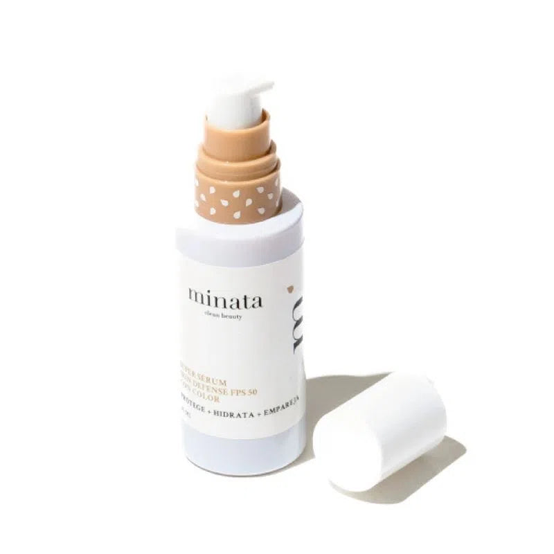 Súper Sérum Skin Defense FPS 50 Con Color Serum Hidratante con Color y SPF 50