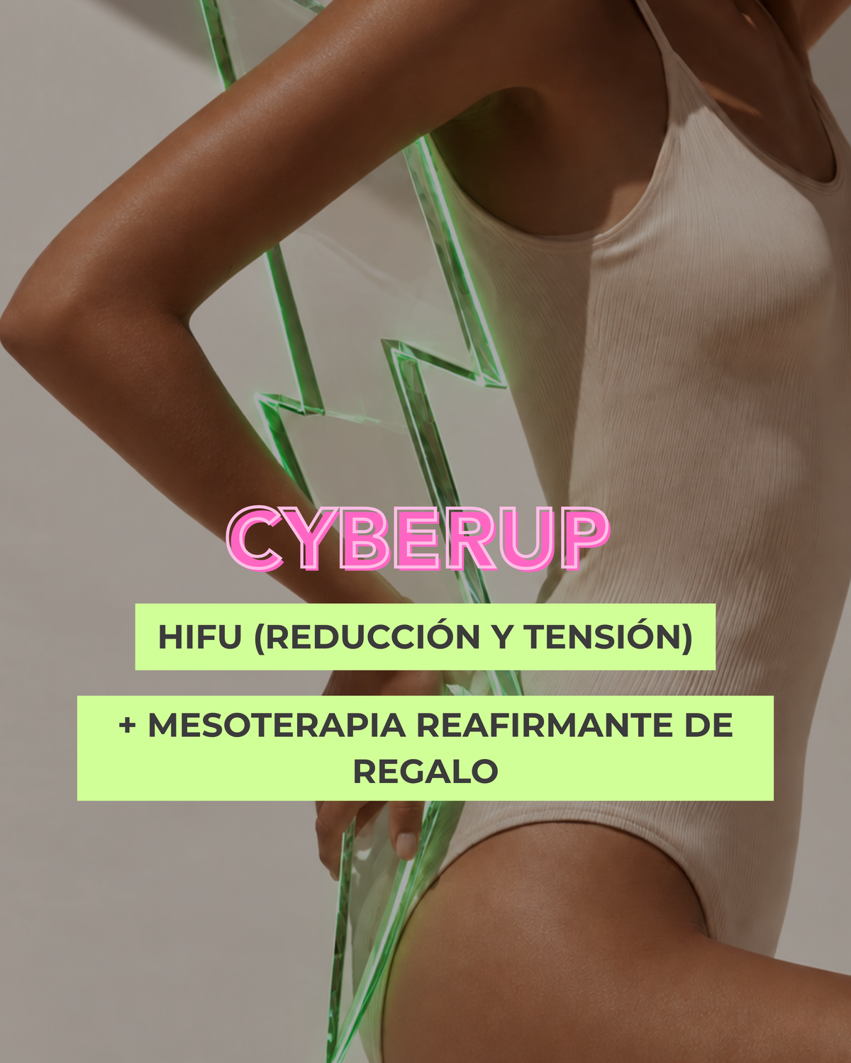 SESIÓN DE HIFU CORPORAL (REDUCTIVO + TENSIÓN) + 1 SESIONES MESOTERAPIA REAFIRMANTE DE REGALO