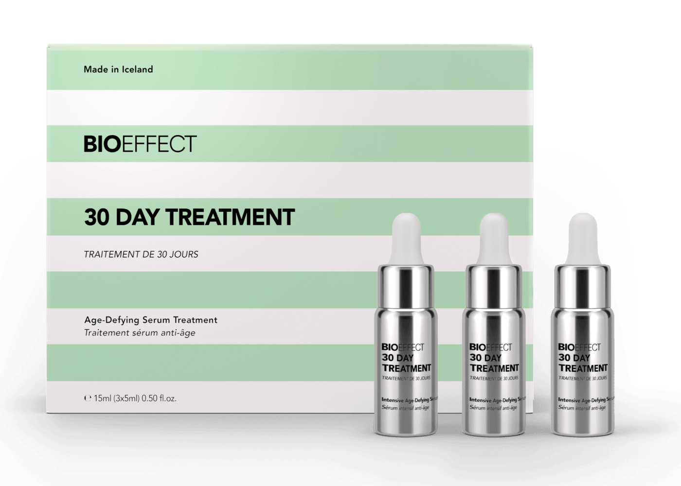 Bioeffect 30 Day Treatment 3X5 mL - Suero supercargado con 3 factores de crecimiento