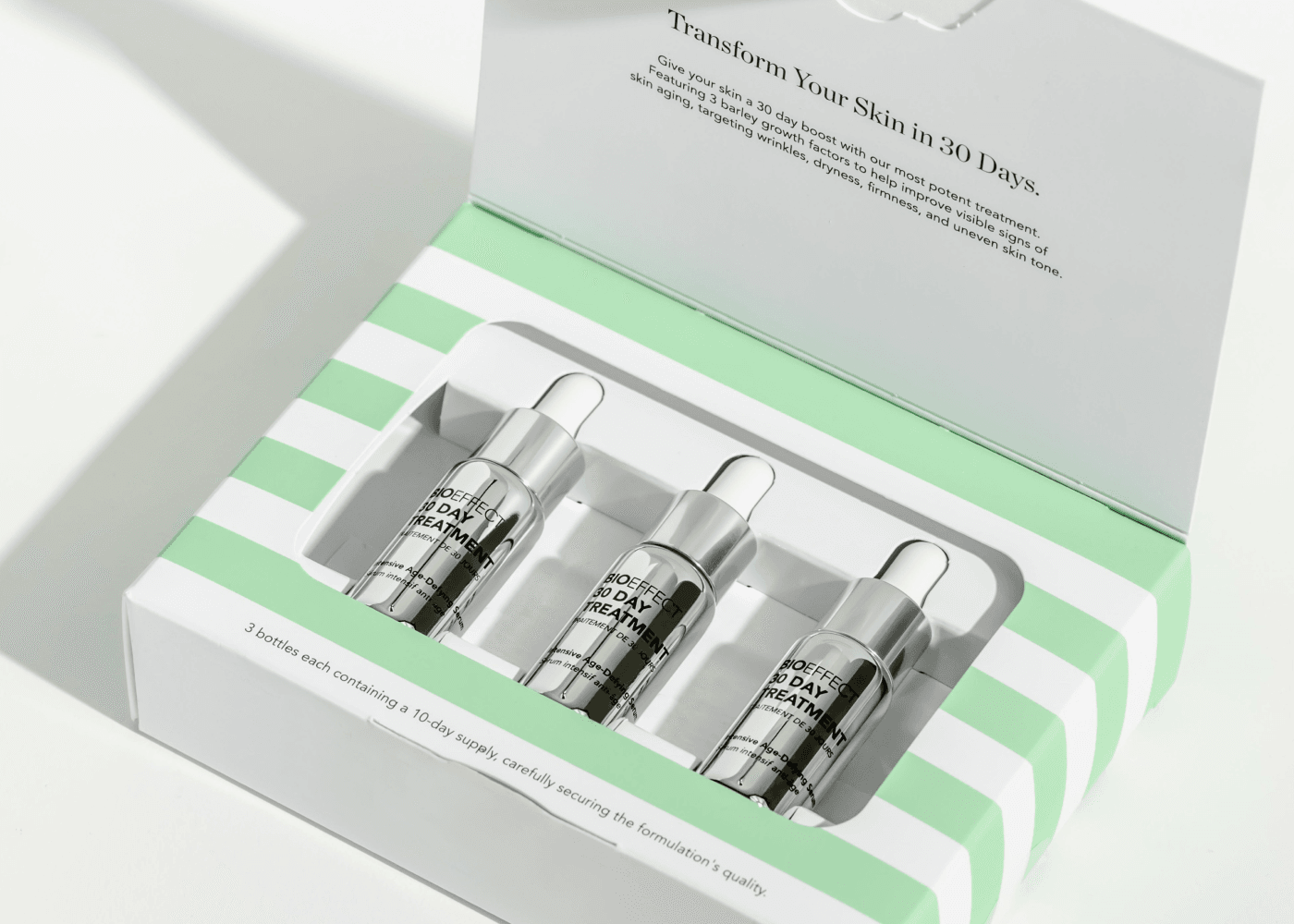 Bioeffect 30 Day Treatment 3X5 mL - Suero supercargado con 3 factores de crecimiento