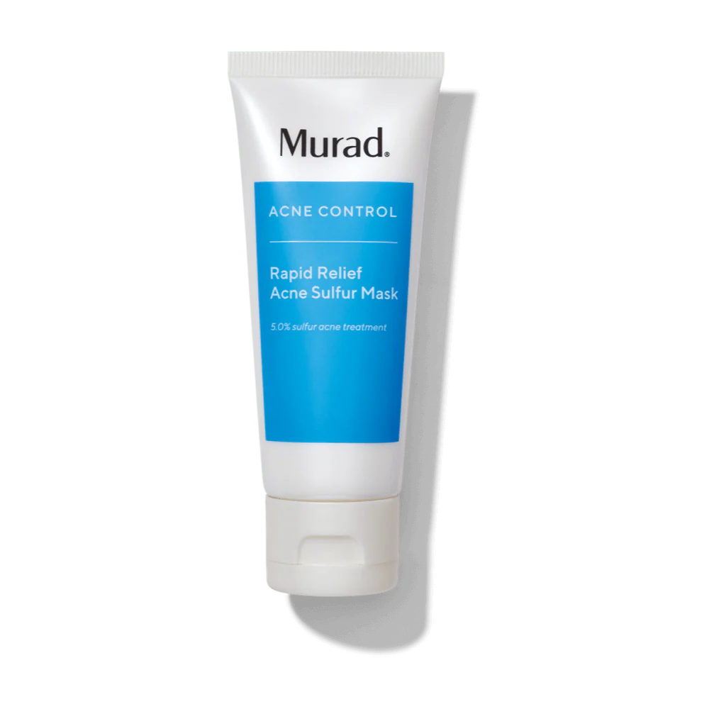 Rapid Relief Acne Sulfur Mask -  Máscara triple acción para reducir la oleosidad, reduce brotes en sólo 3 aplicaciones