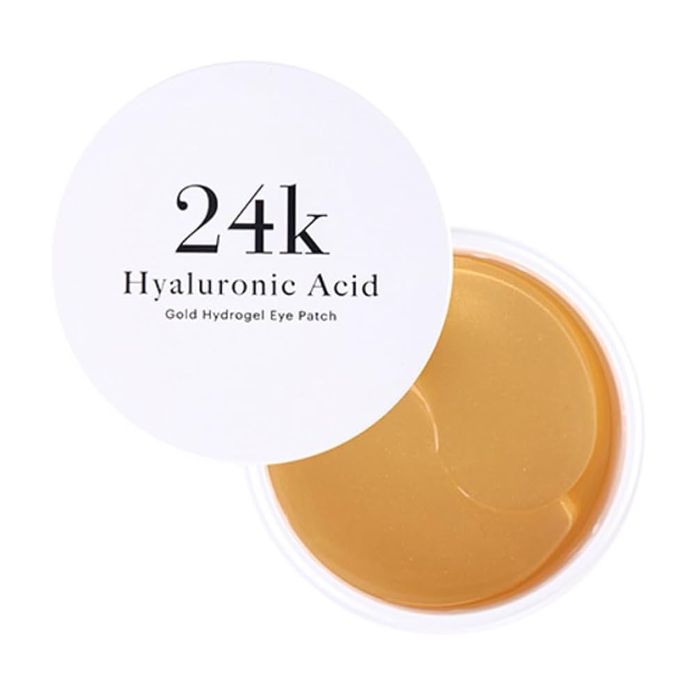 24K Hyaluronic Acid Gold Hydrogel Eye Patch - Parches de ojos y zona nasogeniano hidratante y revitalizante