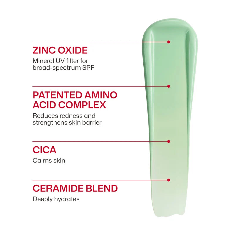 UV Skin Recovery Red Color Correcting Green Tint SPF 50 - Protector Solar Mineral con Tono Verde Corrector de Rojeces y pieles sensibles