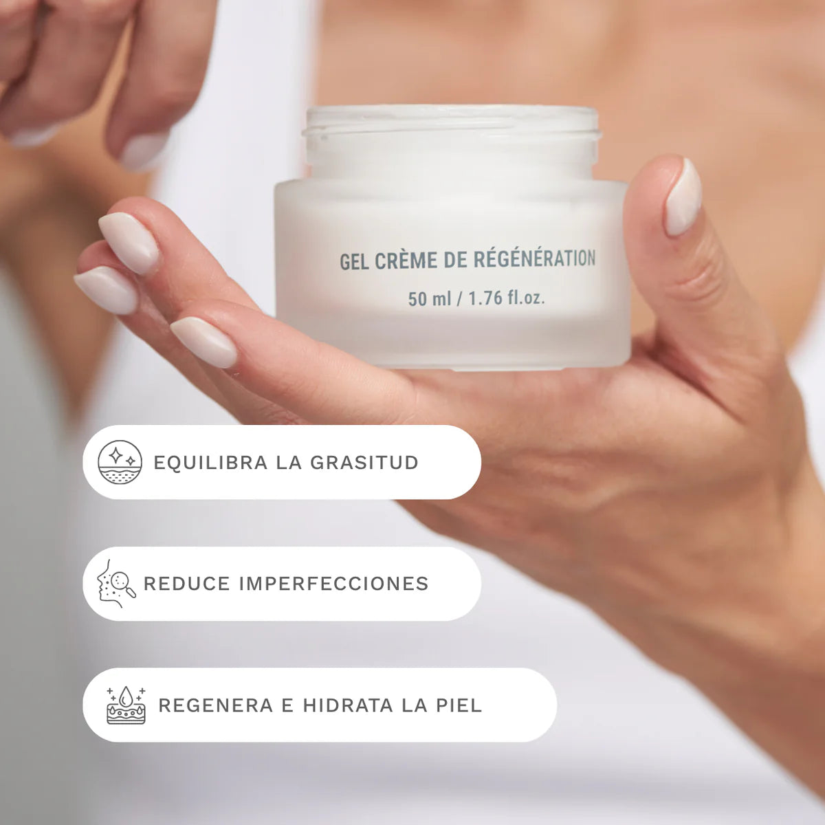 Crema Gel de Regeneración - Crema Gel Regeneradora para Piel Grasa y Mixta