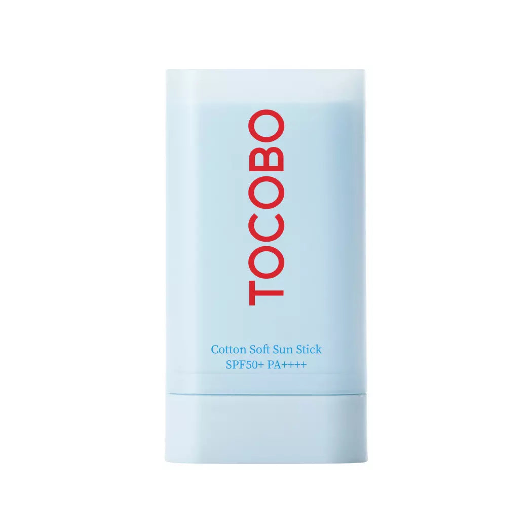 Tocobo Cotton Soft Sun Stick SPF50+ - Protector Solar en Barra | Resistencia al agua, acabado mate