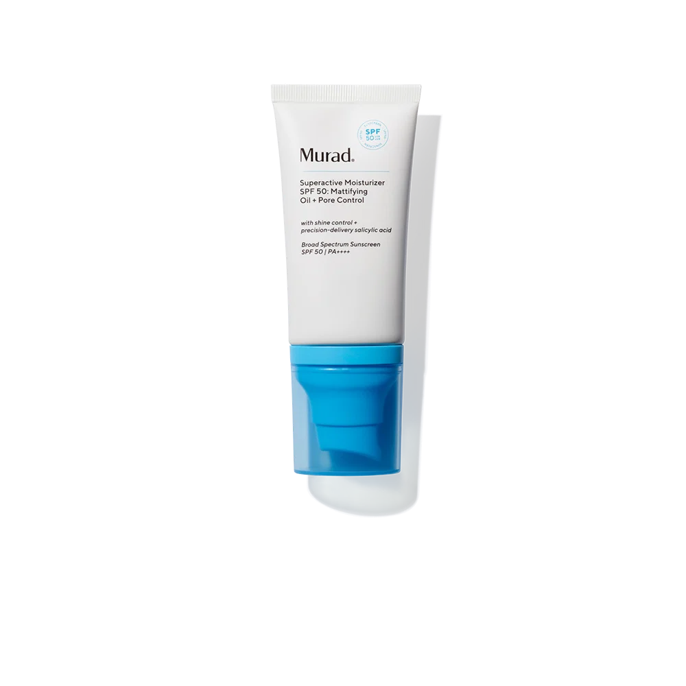 Superactive Moisturizer SPF 40 Mattifying Oil + Pore Control - Factor solar hidrata, controla sebo y minimiza poros