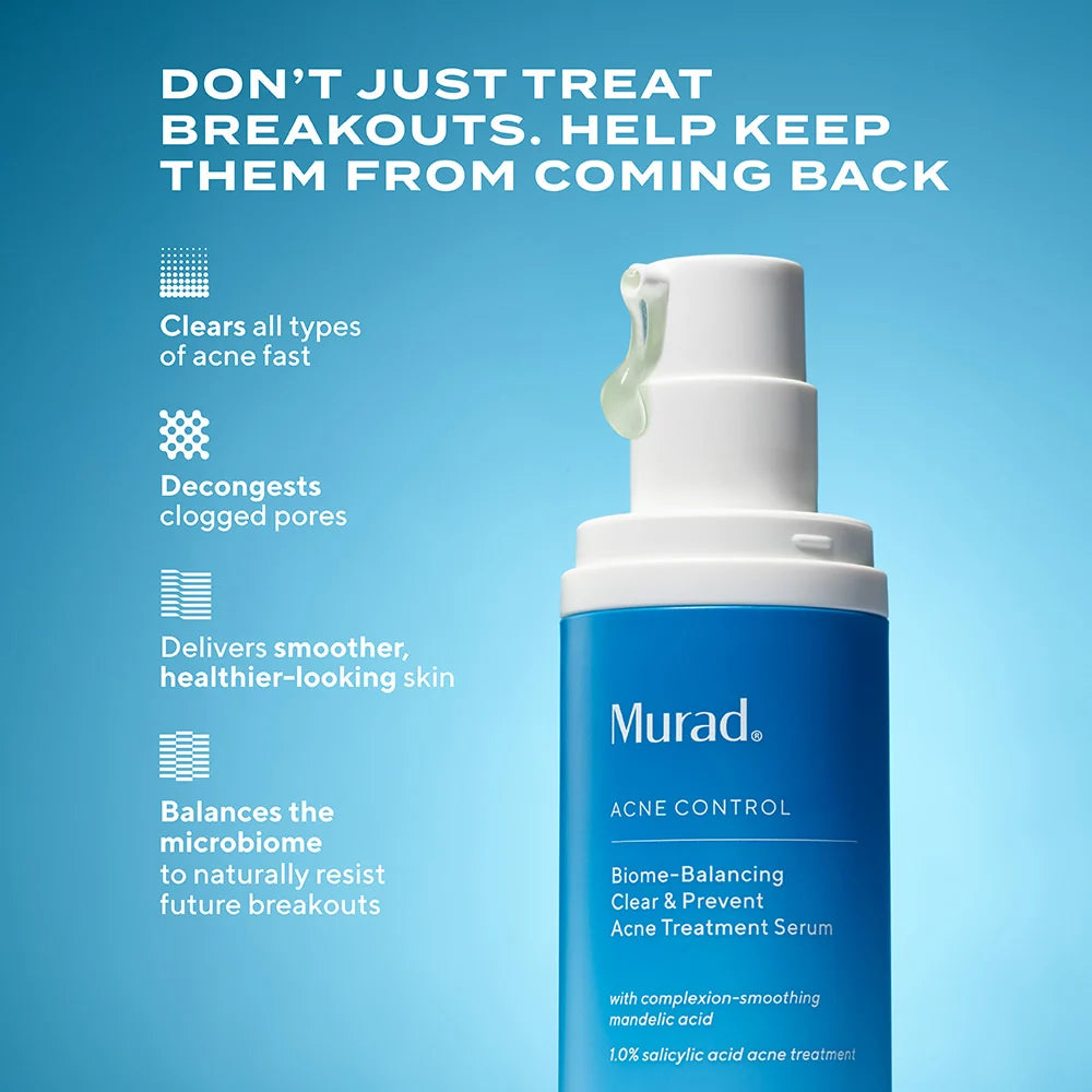 Biome Balancing Clear and Prevent Blemish Treatment Serum | Sérum para Tratamiento del Acné, Equilibra Microbioma y Previene Brotes