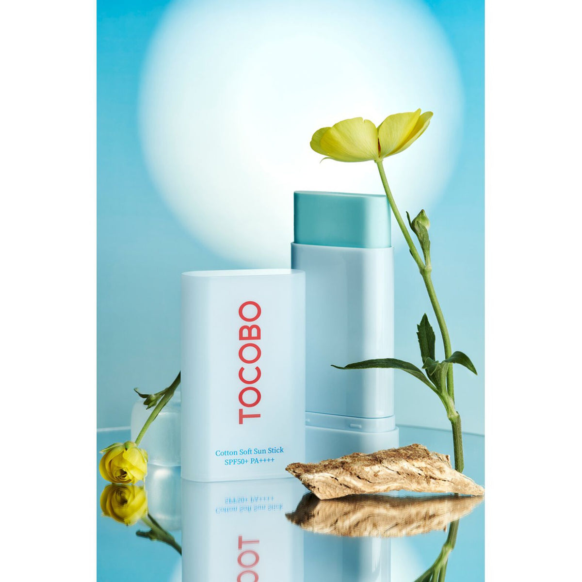 Tocobo Cotton Soft Sun Stick SPF50+ - Protector Solar en Barra | Resistencia al agua, acabado mate
