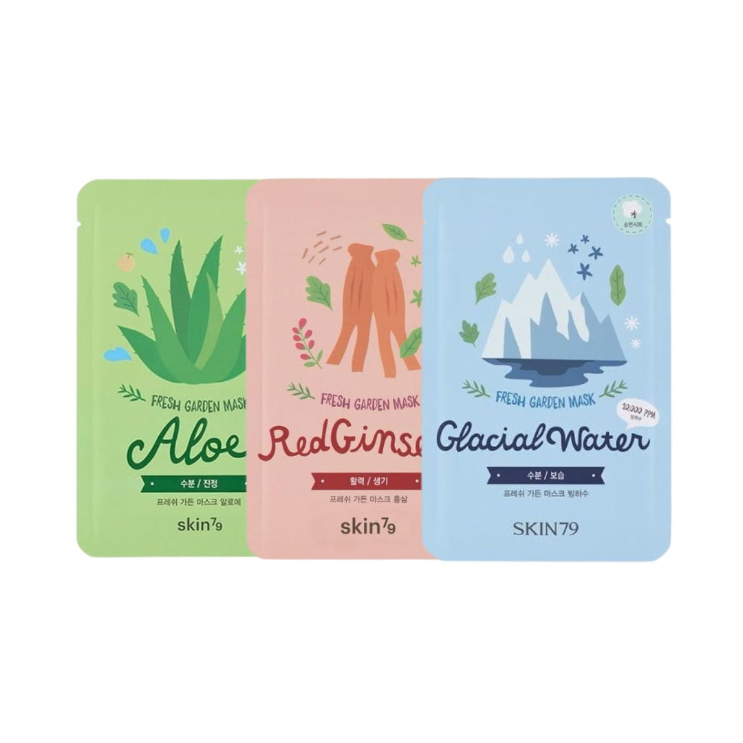Pack x3 Mascarillas Hidratantes SKIN79 - Hidratación y Nutrición