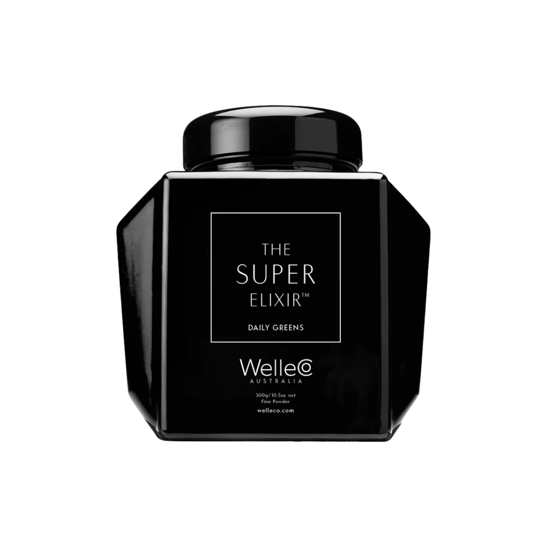 The Super Elixir Caddy -  Icónico envase, tu compañero de belleza y bienestar para toda la vida para guardar tus polvos.