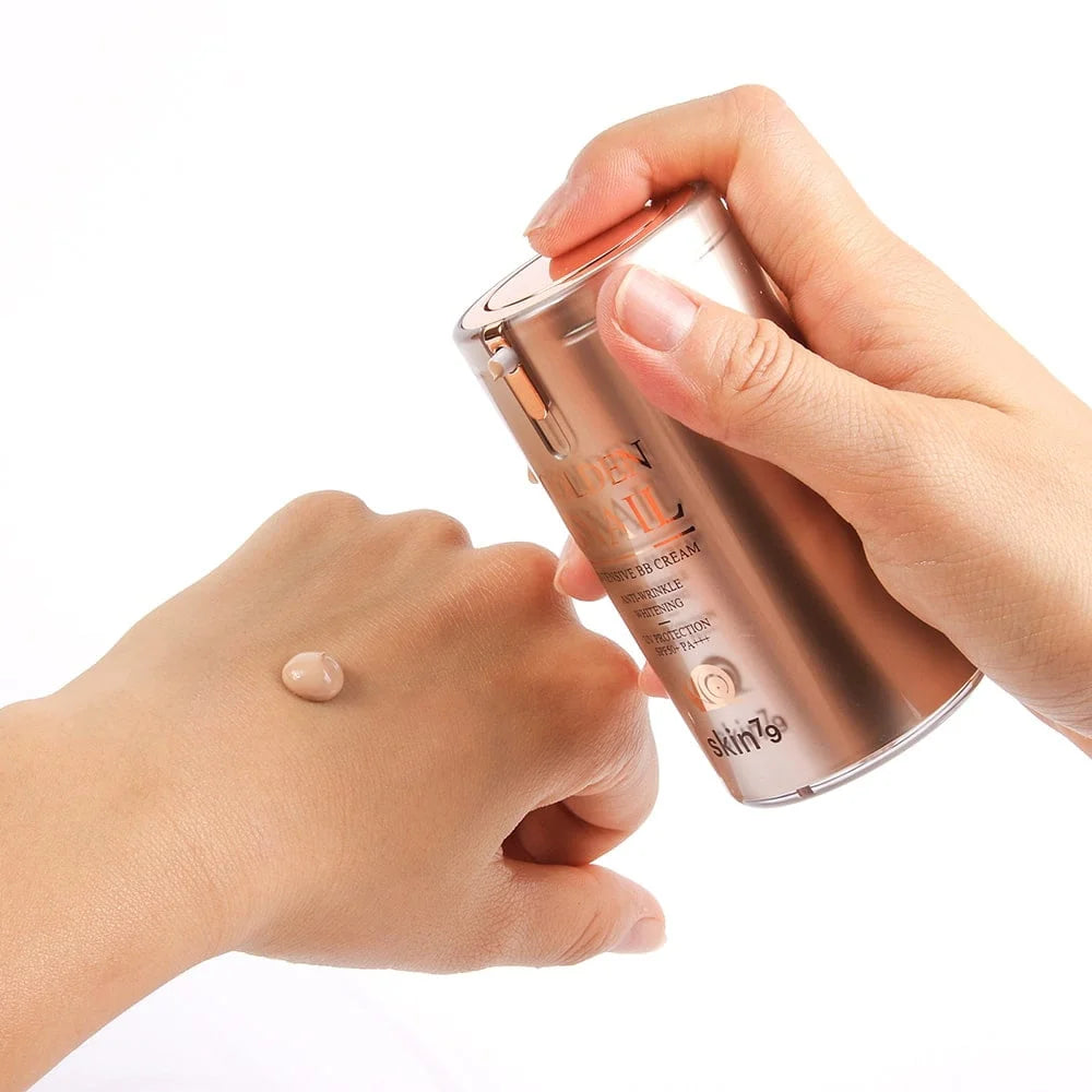 BB Cream Golden Snail SPF 50+ - Crema todo en 1 mayor protección, hidrata y empareja tono