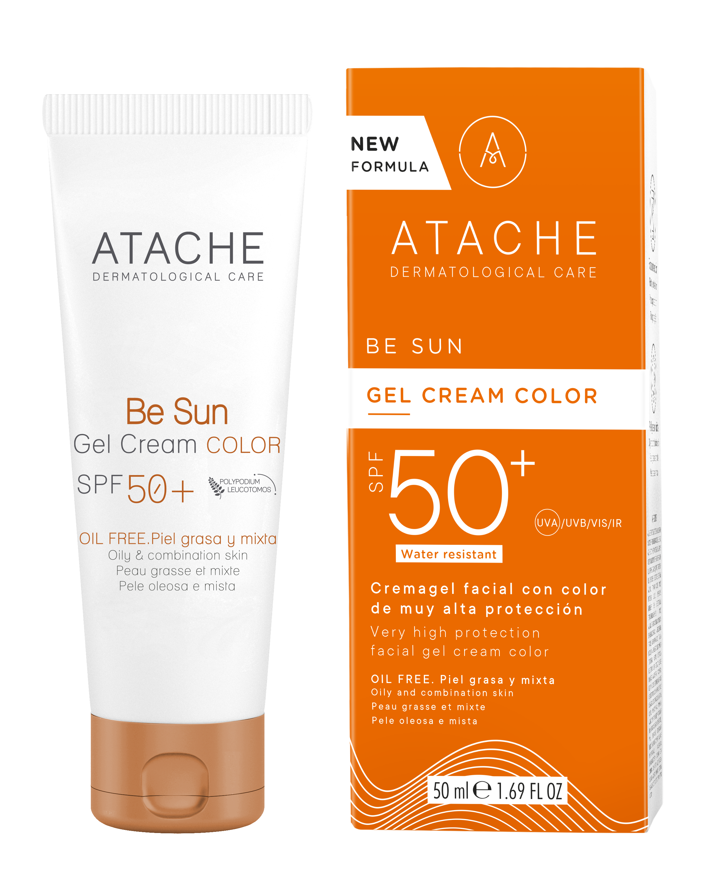 Be Sun Cream Color SPF 50+ - Protector solar con Color para piel grasa y mixta
