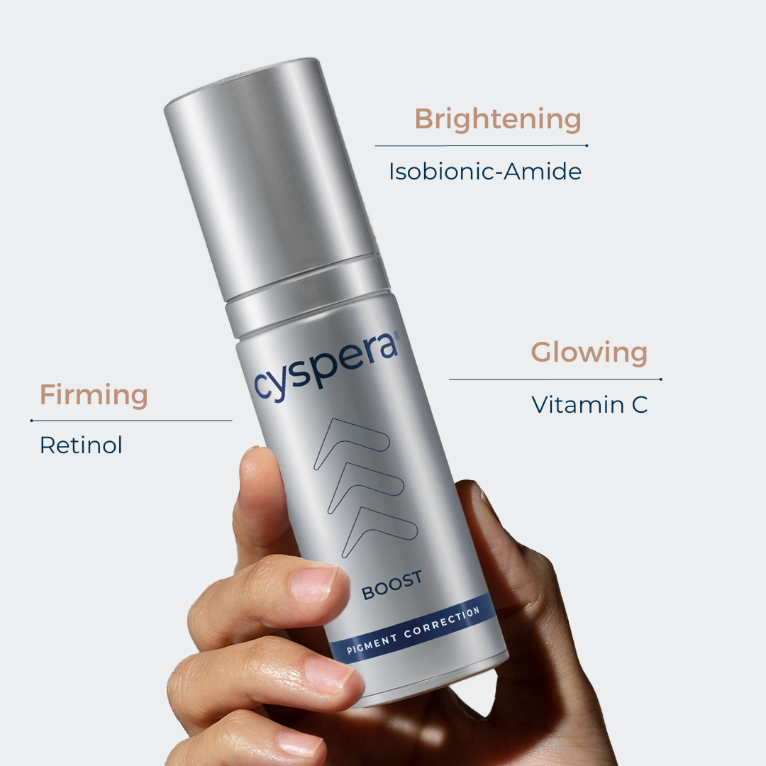 Cyspera Boost - Paso 3 del tratamiento Cyspera o por si sólo como serum antimanchas y antiarrugas
