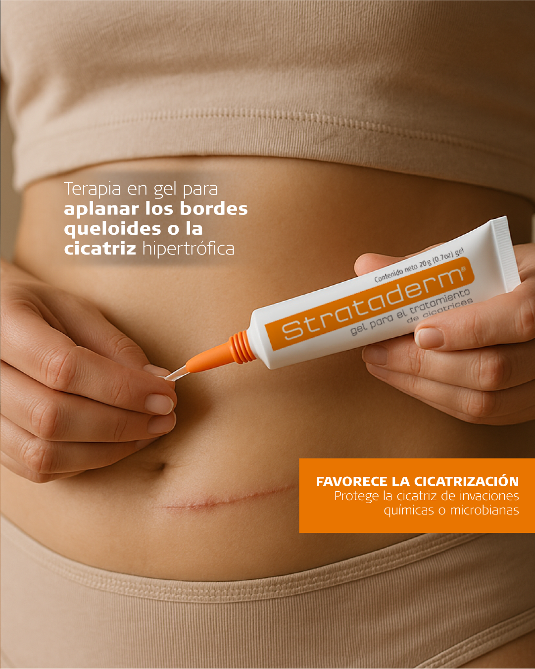 Strataderm - Gel de Silicona para Cicatrices Nuevas y Antiguas